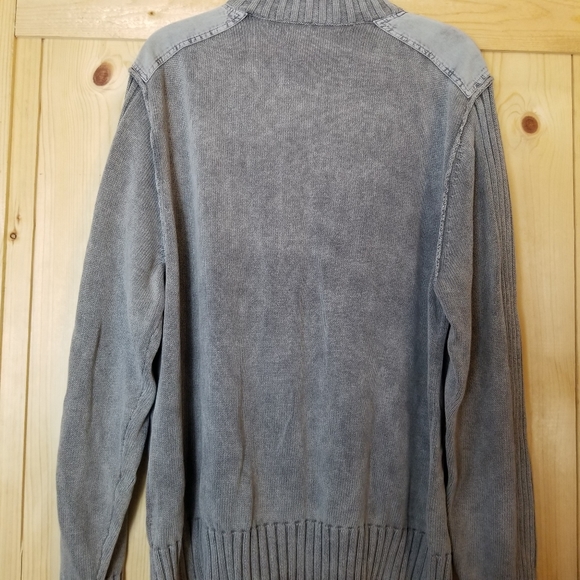 Solaris Full Zip High Fleece Collar Knit Sweater - Picture 6 of 8